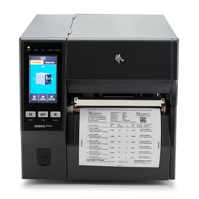 Zebra ZT42163-T410000Z TT Printer ZT421; 6", 300 dpi, US Cord, Serial, USB, 10/100 Ethernet, Bluetooth 4.1/MFi, USB Host, Peel w/