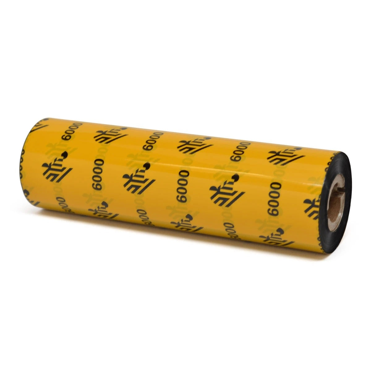 Zebra 06000GS11007 Wax Ribbon, 110mmx70m (4.33inx229ft), 6000; Standard, 12mm (0.5in) core, 48/box