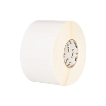 Zebra 10010047 Label, Paper, 4x2in (101.6x50.8mm); DT, Z-Select 4000D, High Performance Coated, All-Temp Adhesive, 1in