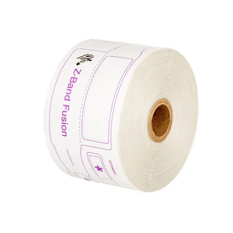 Zebra FID-ADULT-L3-1-200T Wristband, PolyPro/PET, 3 x 11in (76x279mm); DT, Z-Band Fusion, Adhesive Closure, Adult w/ Label, 200/roll, 5