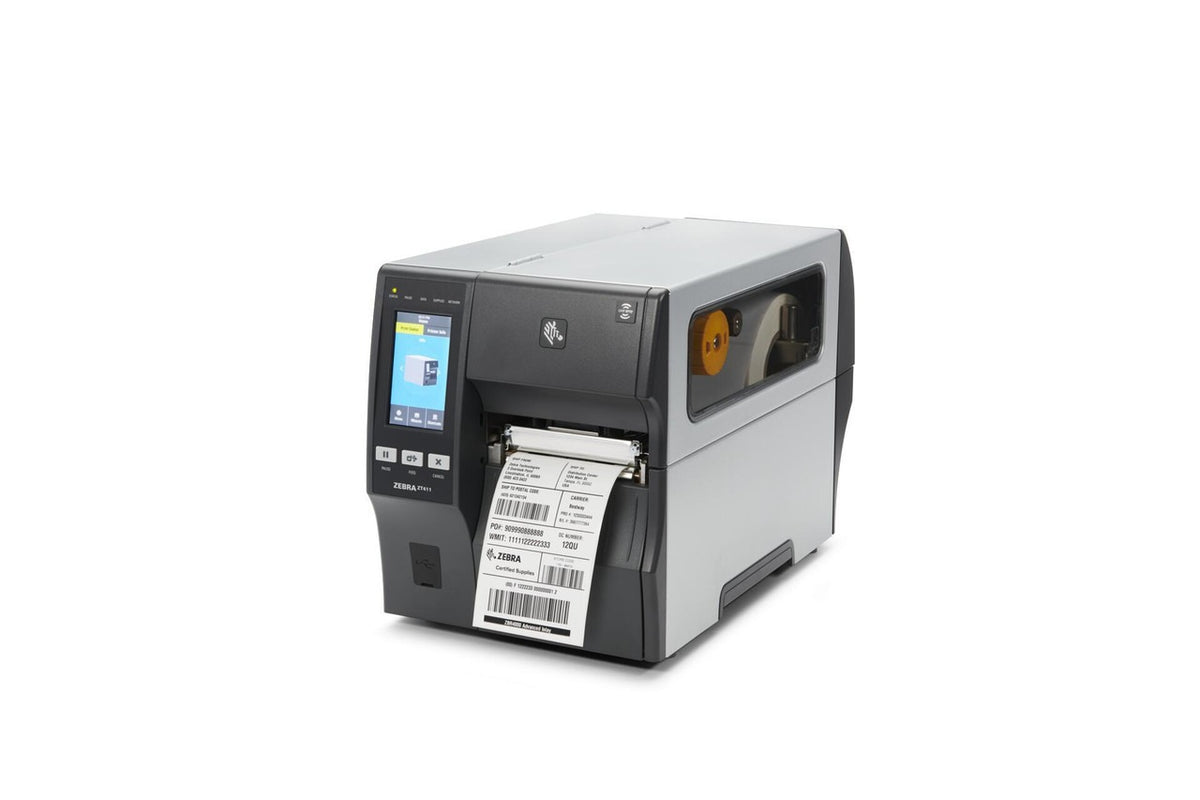 Zebra ZT41142-T1100A0Z TT Printer ZT411; 4", 203 dpi, US Cord, Serial, USB, 10/100 Ethernet, Bluetooth 4.1/MFi, USB Host, RFID UHF