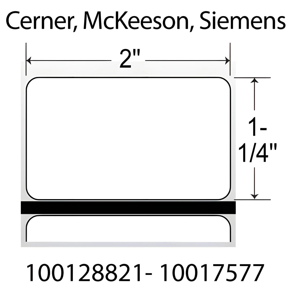 Zebra 10028821 Label, Polypropylene, 2x1.25in (50.8x31.8mm); DT, PolyPro 4000D, High Performance Coated, All-Temp Adhesive