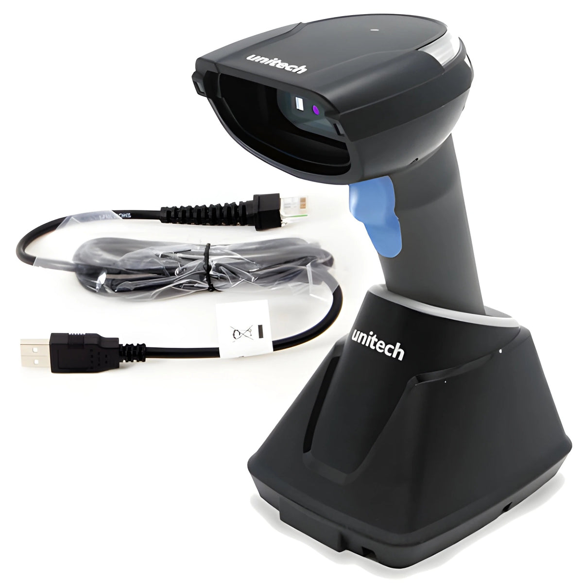 Unitech MS851-SUBB0C-SG MS851B, 1D Laser, Bluetooth, USB Cable, Charging Cradle