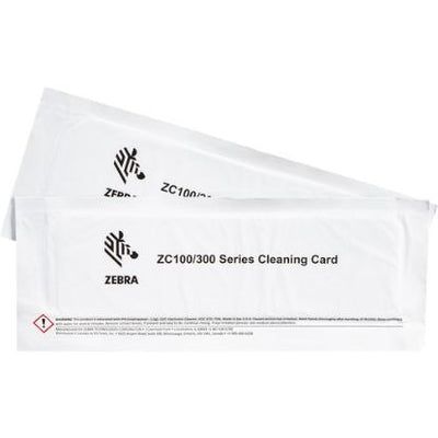 Zebra 105999-310-01 Cleaning Card Kit ZC100/300 2 CARDS
