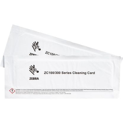 Zebra 105999-310-01 Cleaning Card Kit ZC100/300 2 CARDS