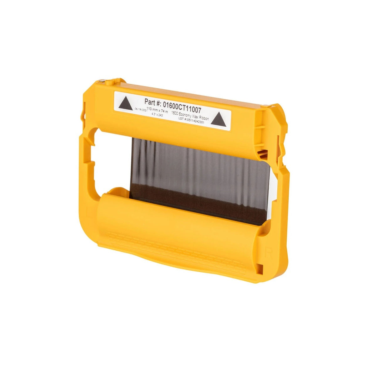 Zebra 02000CT11007 ZD420, Wax Ribbon, 110mmx74m (4.33inx242ft), 2000; Standard, Cartridge