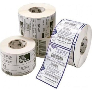 Zebra ZIPZXD10043592 Label, Polyester, 0.9375x0.9375in (23.8x23.8mm); TT, Z-Xtreme 5000T White, Coated, Permanent Adhesive, 1in