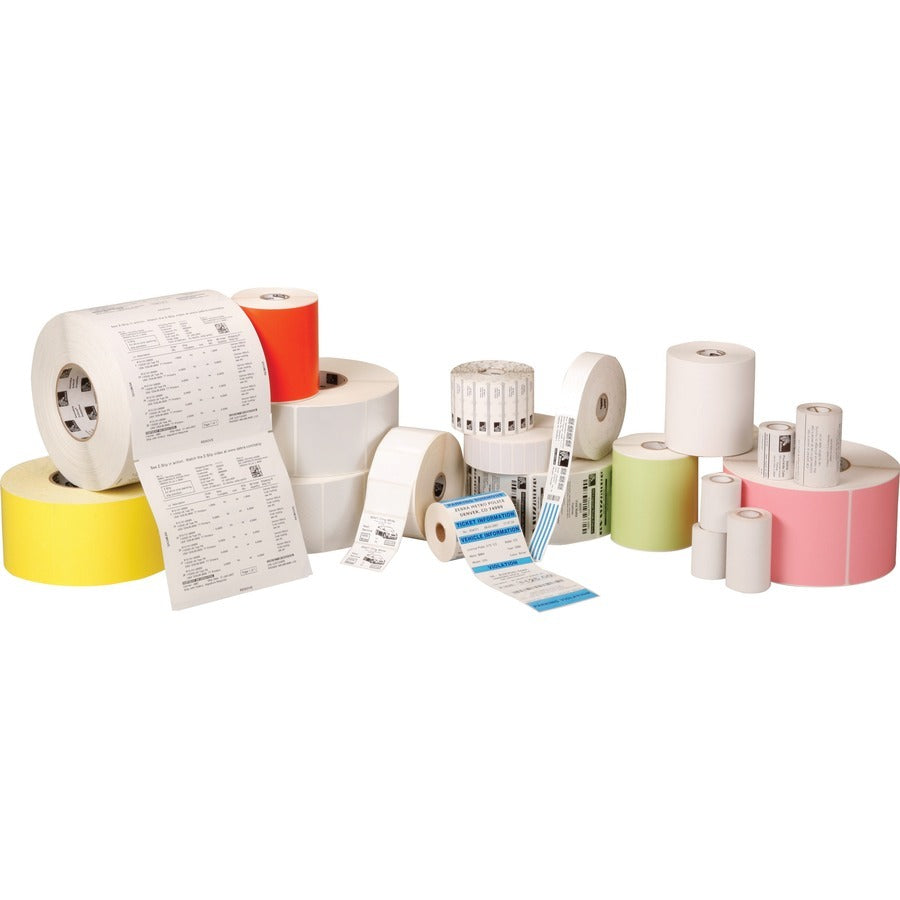 Zebra 06100BK06045 Wax/Resin Ribbon, 60mmx450m (2.36inx1476ft), 6100; Standard, 25mm (1in) core, 6/box
