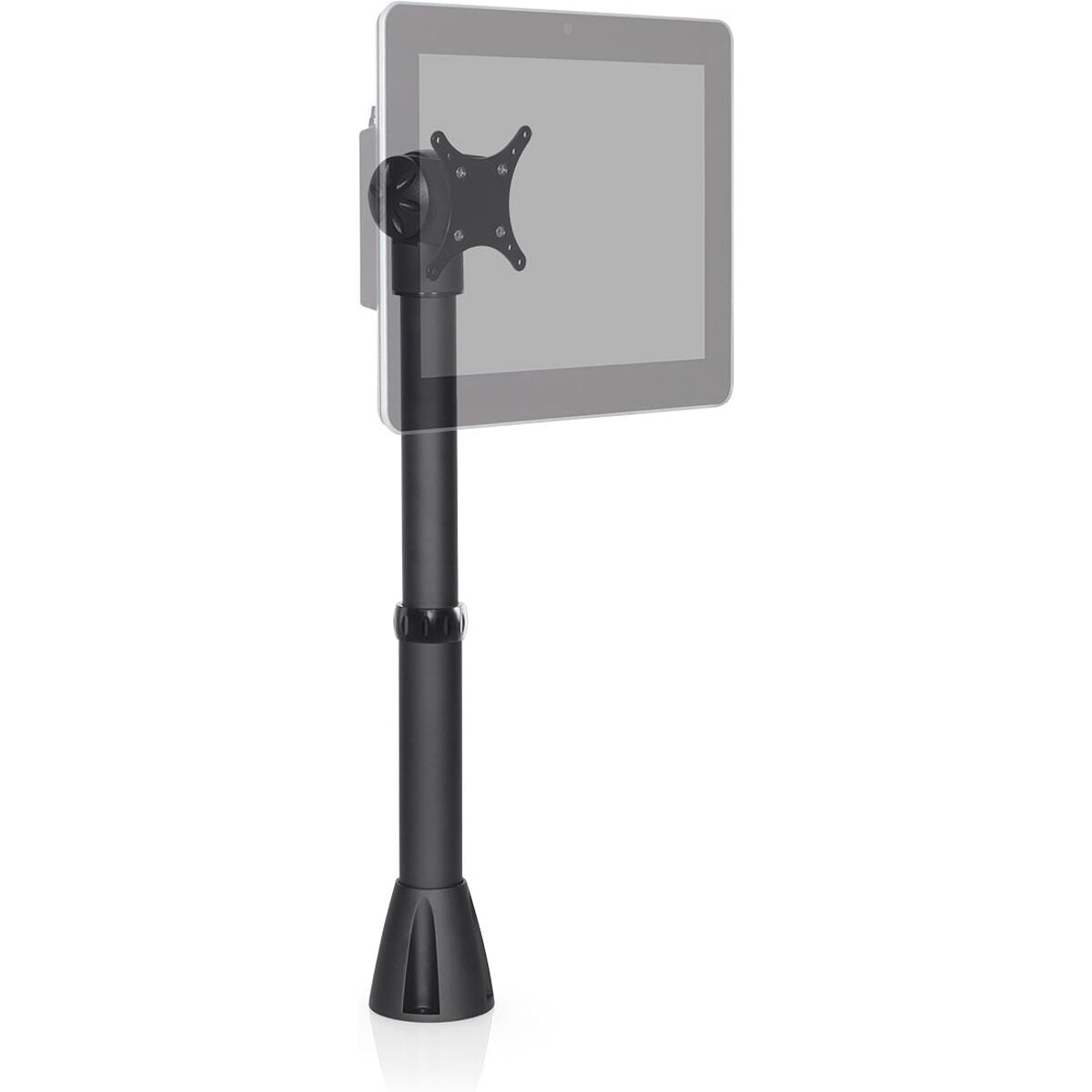 HAT Design Works 9183-15-162 Telescoping pole allows you to position your display 11-15 inches from surface. Monitor attaches to top of