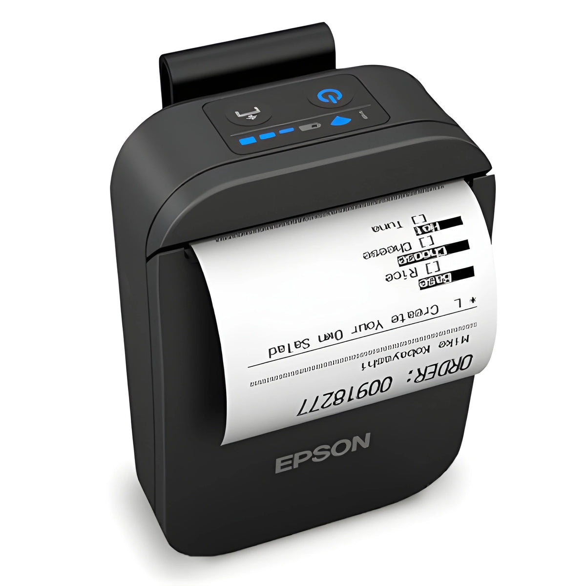 Epson C31CJ99A9981 P20II 2" ultra compact portable receipt printer; Wifi; includes battery cradle, battery, belt clip, starter