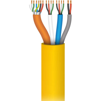 Paige Electric 236650807 Combo Wiegand / OSDP Access Control Cable - 1000' Reel Yellow 22/2PR STR CMP LoCap + 18/2 STR CMP OAS- Card