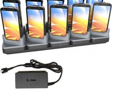Zebra CRD-TC7A-5SC10D-1 KIT: Charge-Only ShareCradle kit to charge up to ten TC701 devices. Includes power supply (PWR-BGA12V150W1WW).