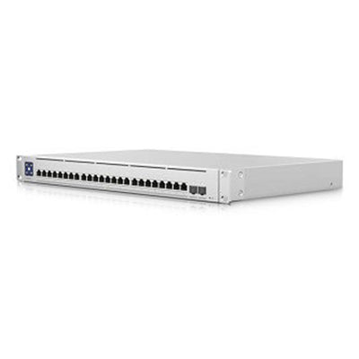 Ubiquiti USW-ENTERPRISEXG-24 Layer 3 switch with (24) 10GbE RJ45 ports and (2) 25G SFP28 ports
