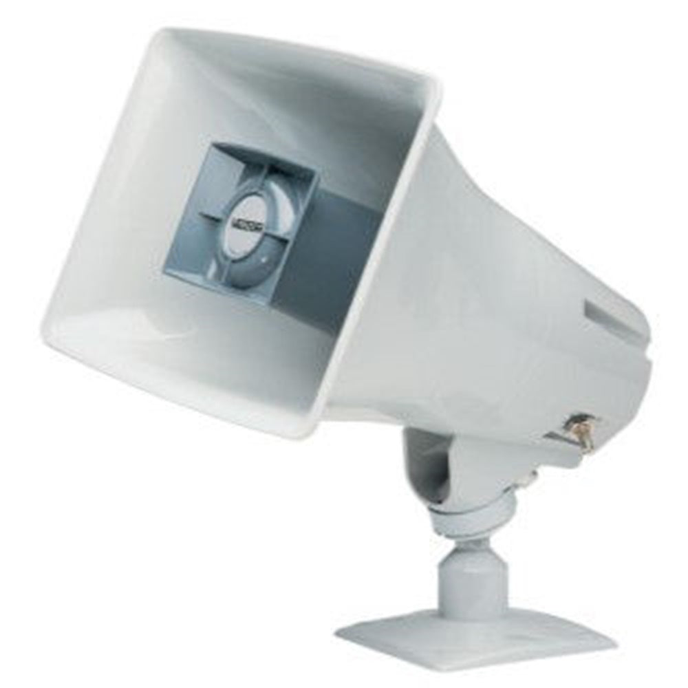 Valcom V-1030C-GY Paging Horn, Omni-Directional, 1-Way, -24 VDC, 300 Milliampere, 5 Watt, 225 to 14000 Hertz, 116 dB, 10" Width