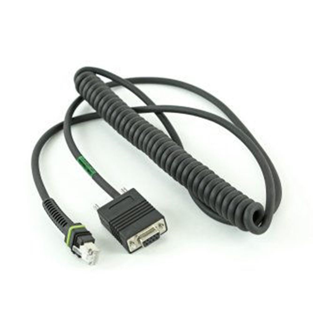 Zebra CBA-RF1-C09PAR Cable, RS232, Db9 Female Connector, 9Ft. 2.8M Coiled, Txd On 2, 12V Requires 12V Power Supply, Low Temp -30C.