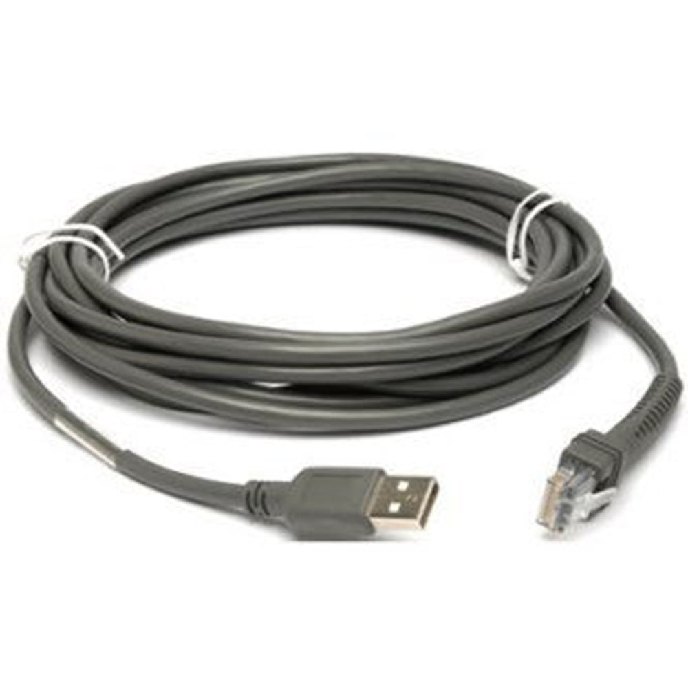 Zebra CBA-U10-S15ZAR Cable, USB: Series A Connector, 15ft. 4.6m Straight.