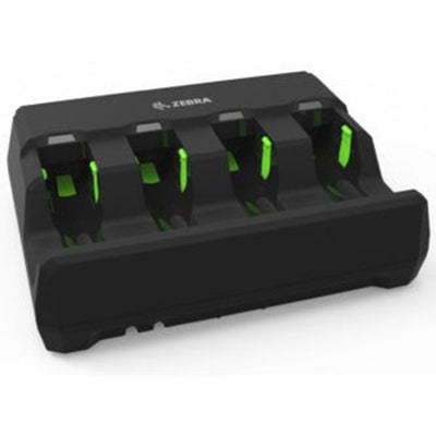 Zebra SAC3600-4001CR Charger, 4 Slot Battery Charger For 3600 Series Battery, Power Supply PWR-BGA12V50W0WW, DC Line Cord