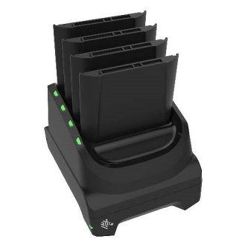 Zebra SAC-TC51-4SCHG-01 TC51, TC56, 4-slot battery charger, charges four spare batteries. INCLUDES POWER SUPPLY AND DC CABLE. Country