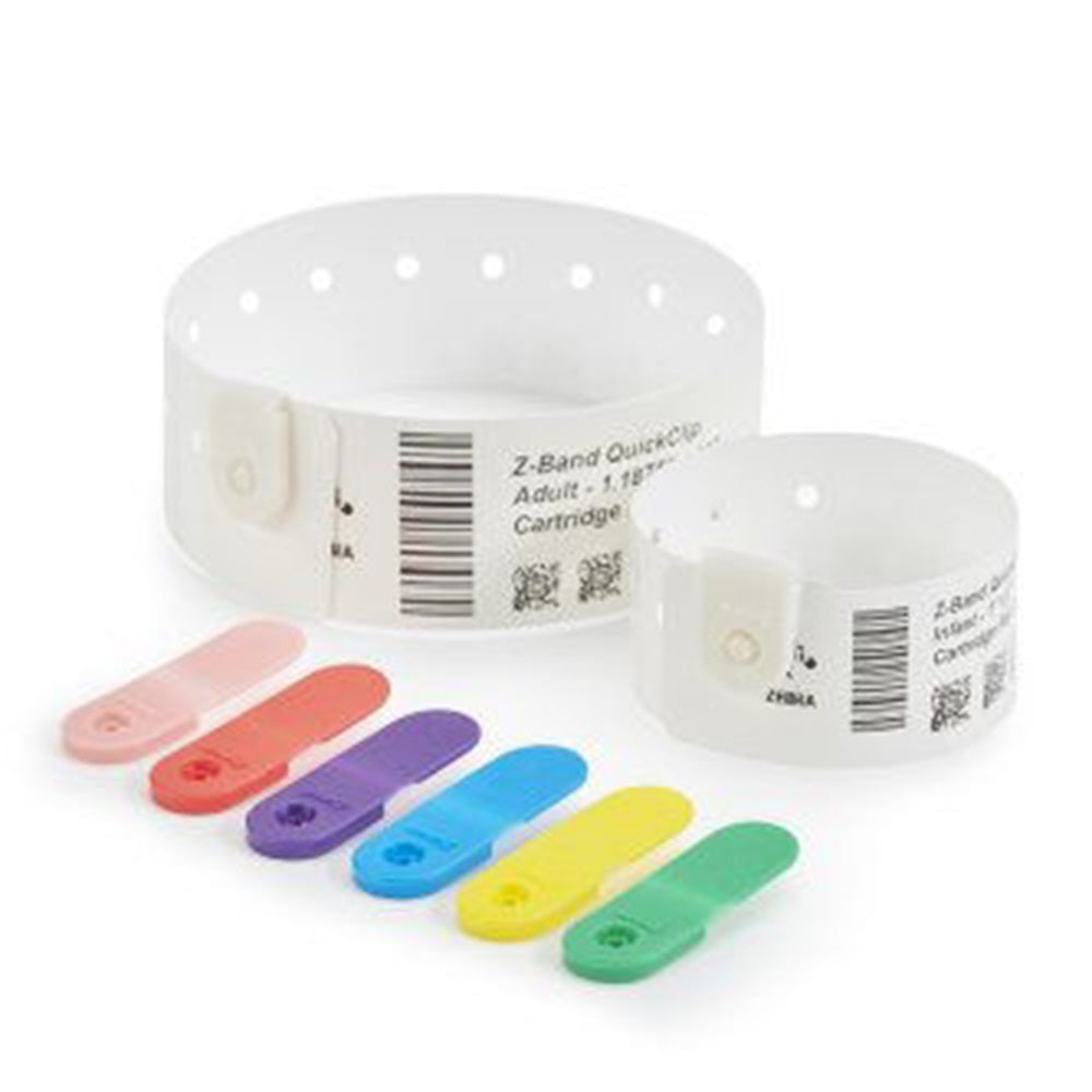 Zebra 97032-BLUE Wristband clips BLUE 275/pack